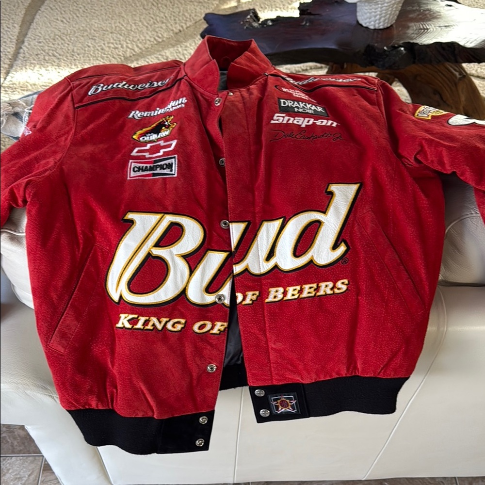 Budweiser Red Racing Jacket - Picture 1 of 5